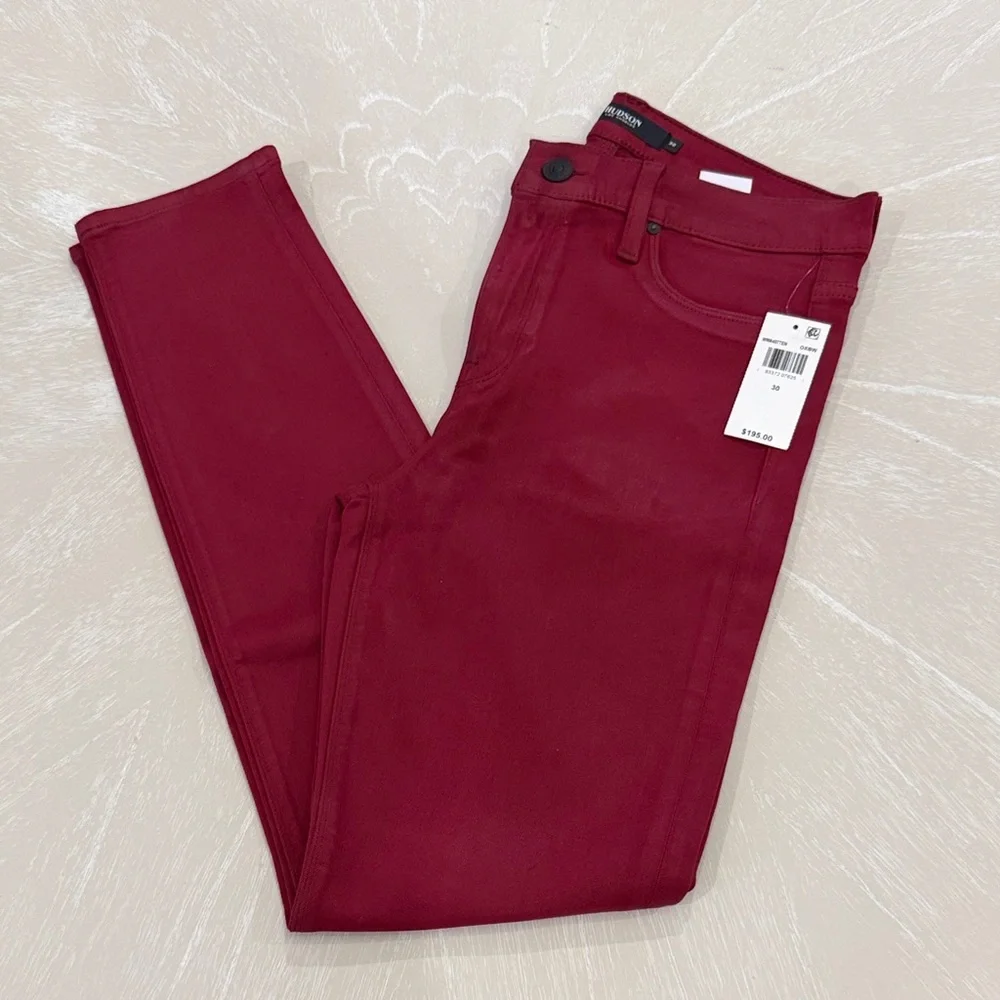 NWT Hudson Jeans Red Skinny Jeans 30